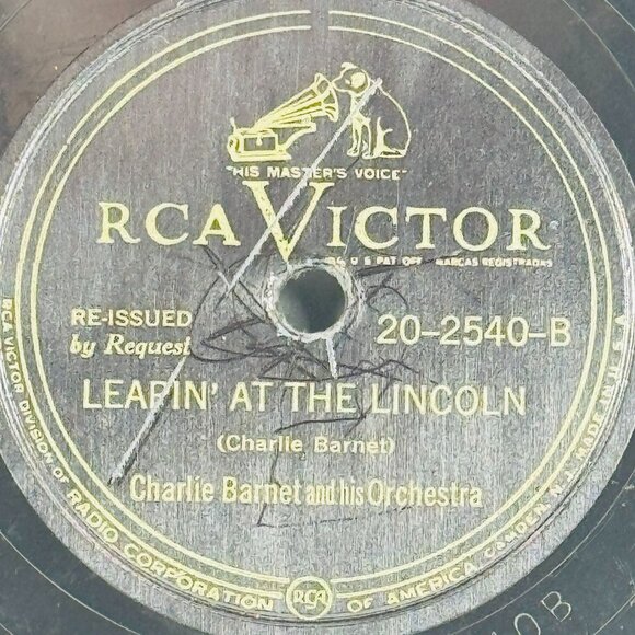 Charlie Barnet Pompton Turnpike RCA Victor 20-2540 78 RPM Shellac Record - Picture 3 of 4